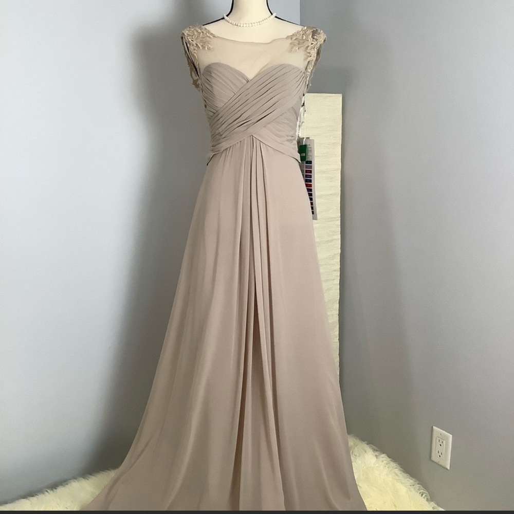 MORI LEE MOB BRIDESMAID Style 106 in Latte
